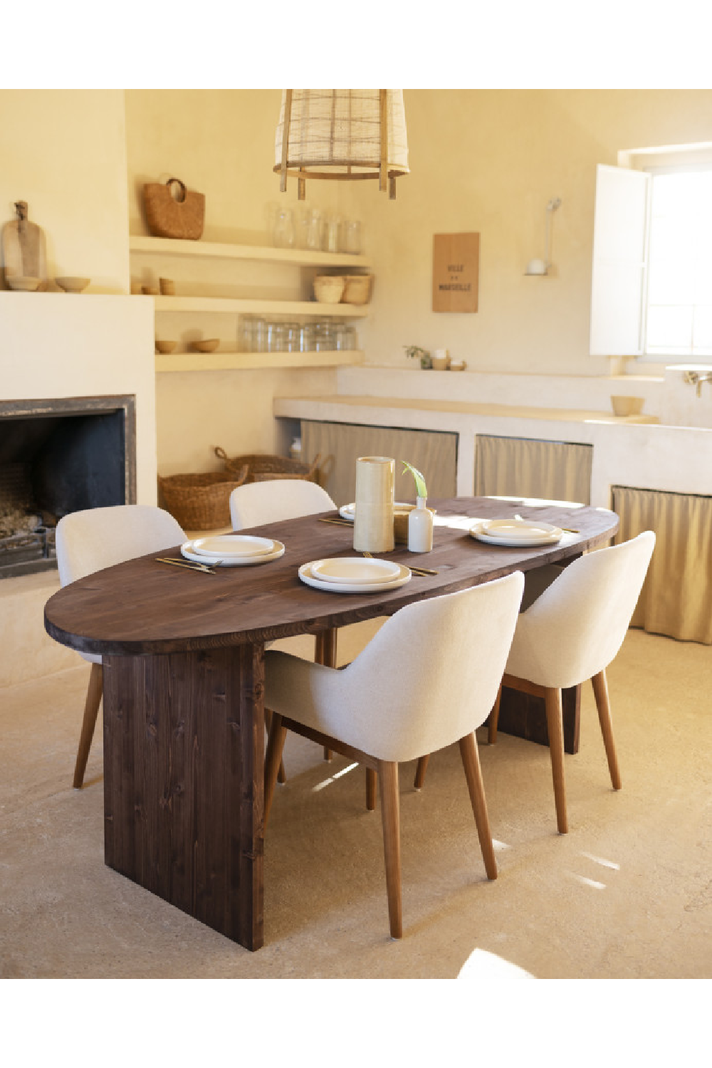 Asymmetrical Oval Dining Table | Decowood Mur | Oroa.com