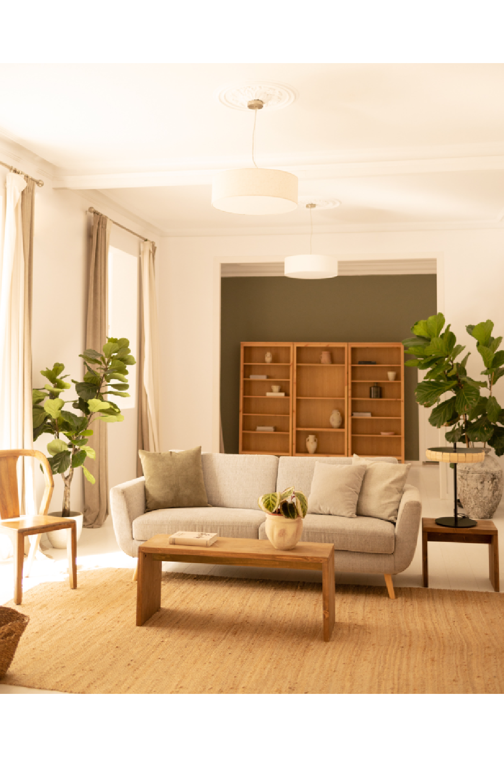 Angular Solid Wood Coffee Table | Decowood Telva | Oroa.com