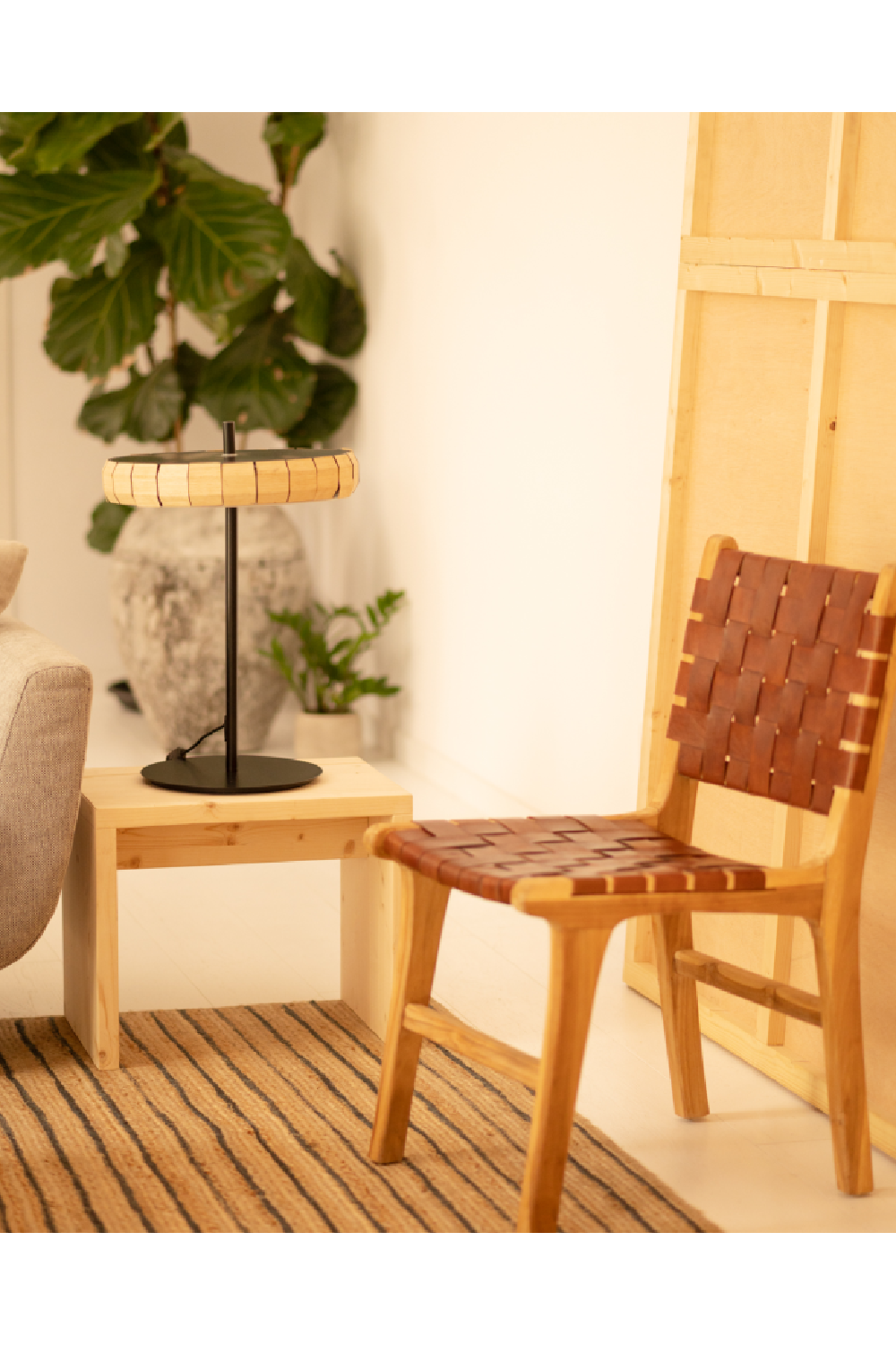 Angular Solid Wood Stool | Decowood Telva | Oroa.com