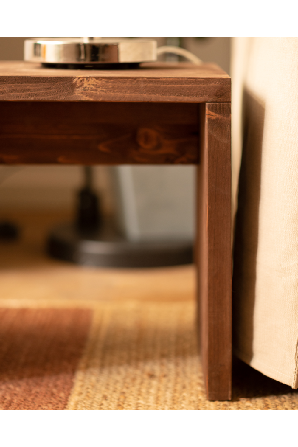 Angular Solid Wood Stool | Decowood Telva | Oroa.com