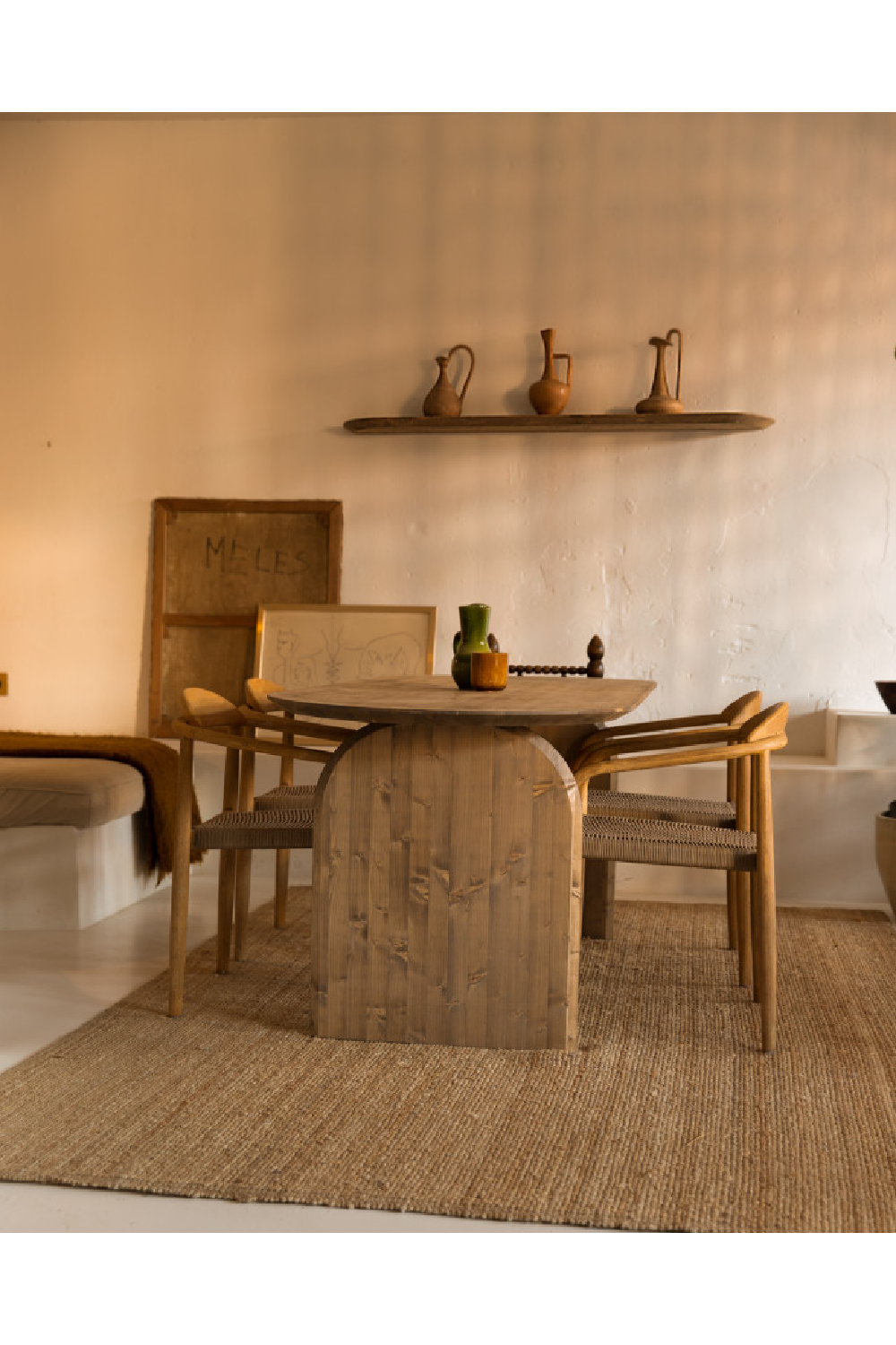 Wooden Oval Coffee Table | Decowood Bloom | Oroa.com