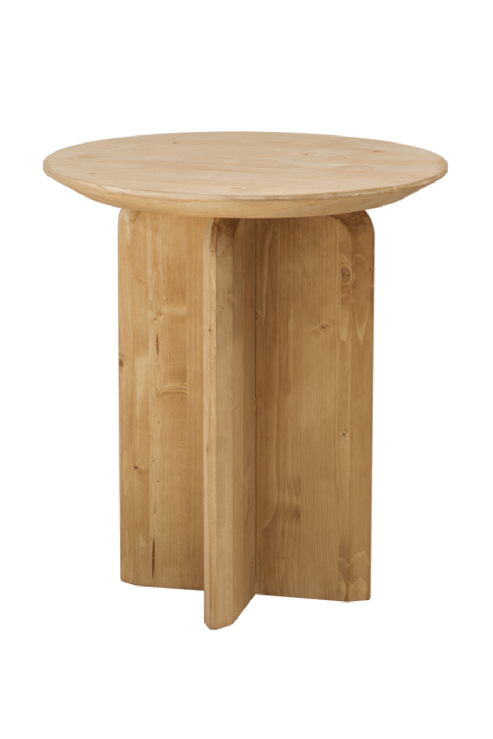 Round Solid Wood Side Table | Decowood Bloom | Oroa.com