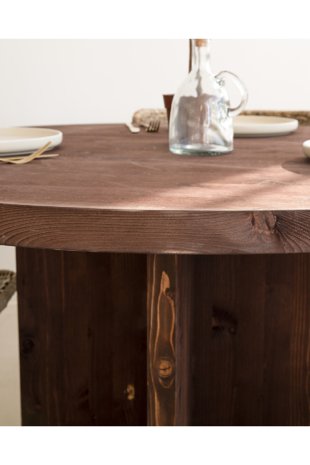 Japandi Round Dining Table | Decowood Tokyo | Oroa.com