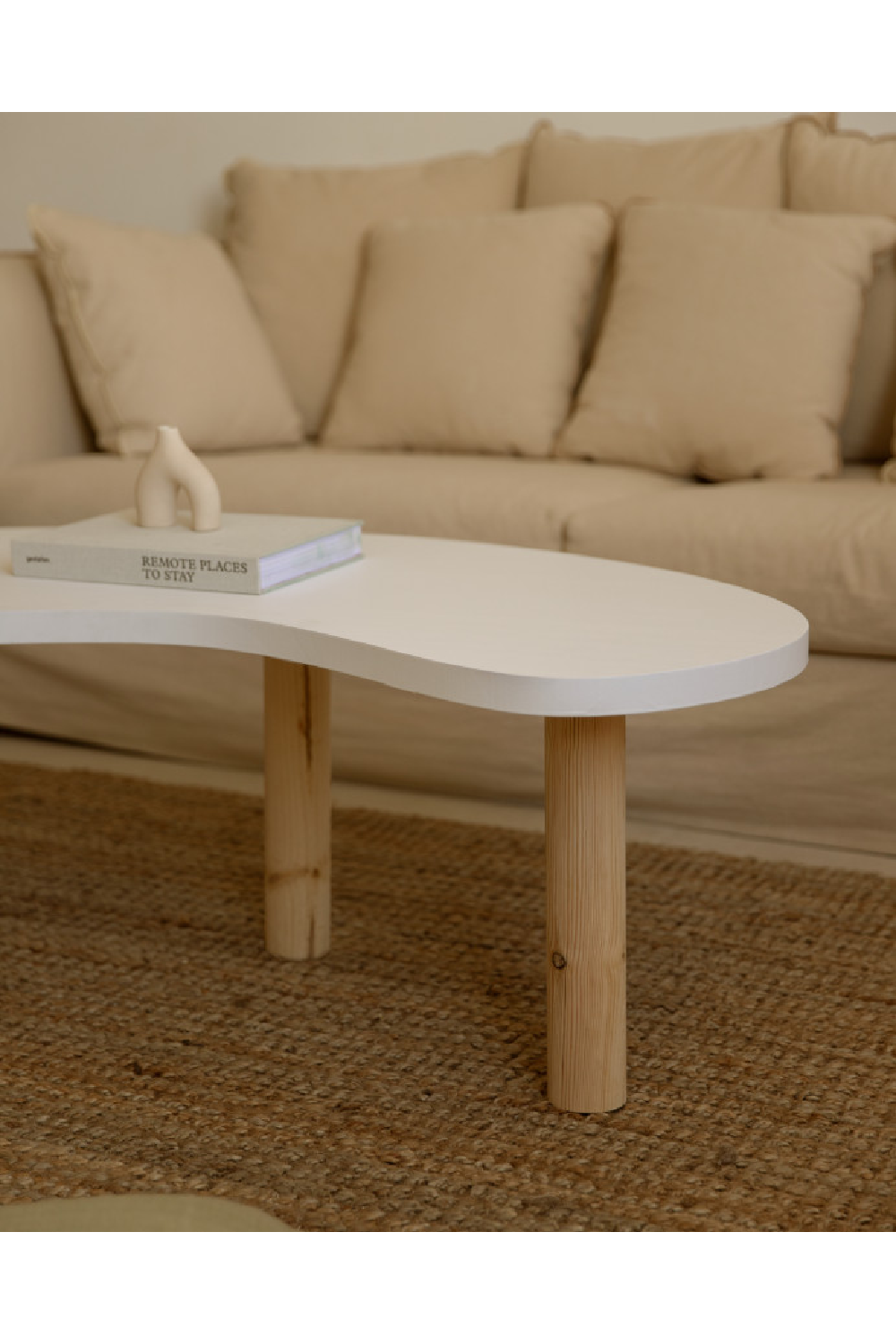 Curved Wooden Coffee Table | Decowood Gina | Oroa.com