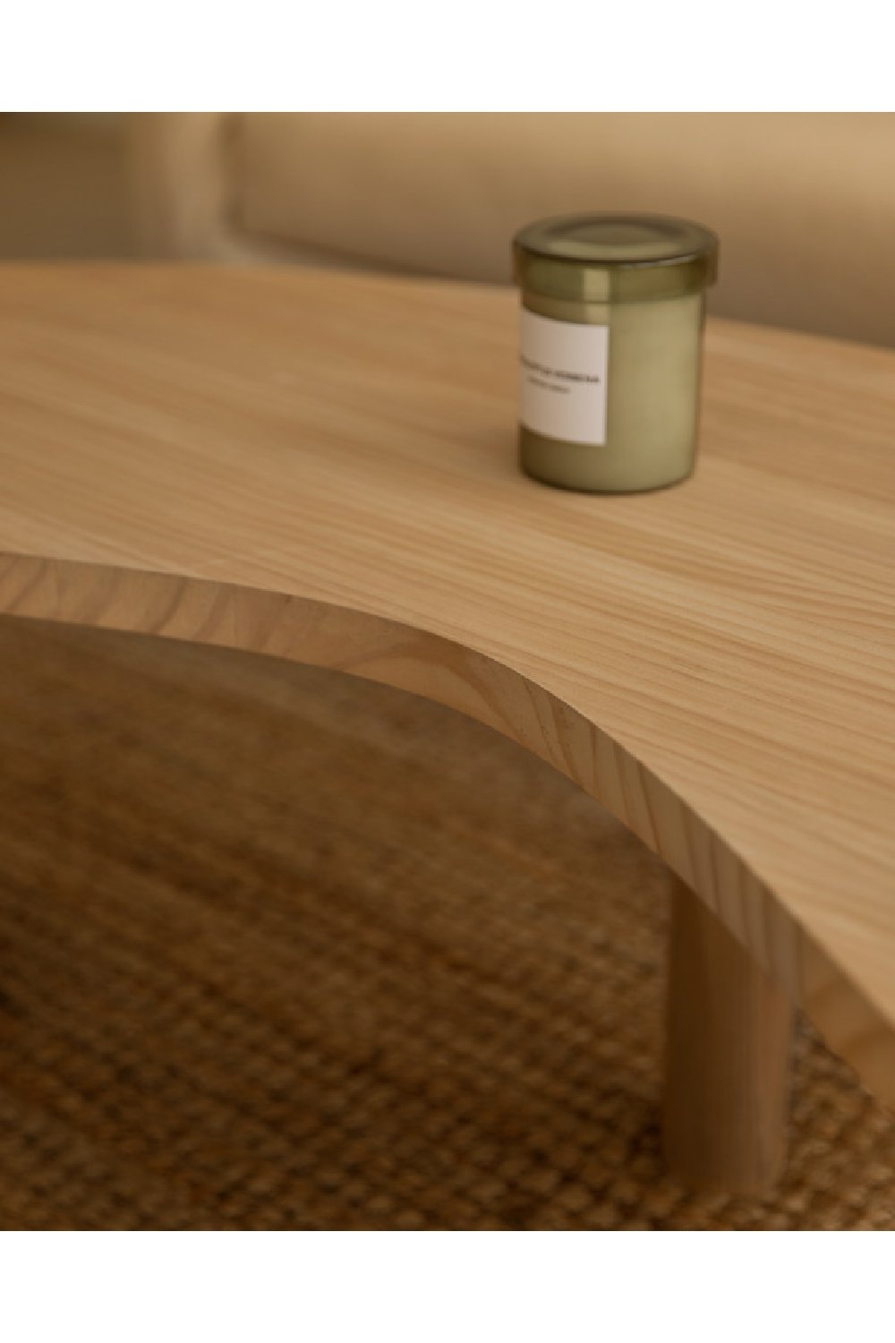 Curved Wooden Coffee Table | Decowood Gina | Oroa.com