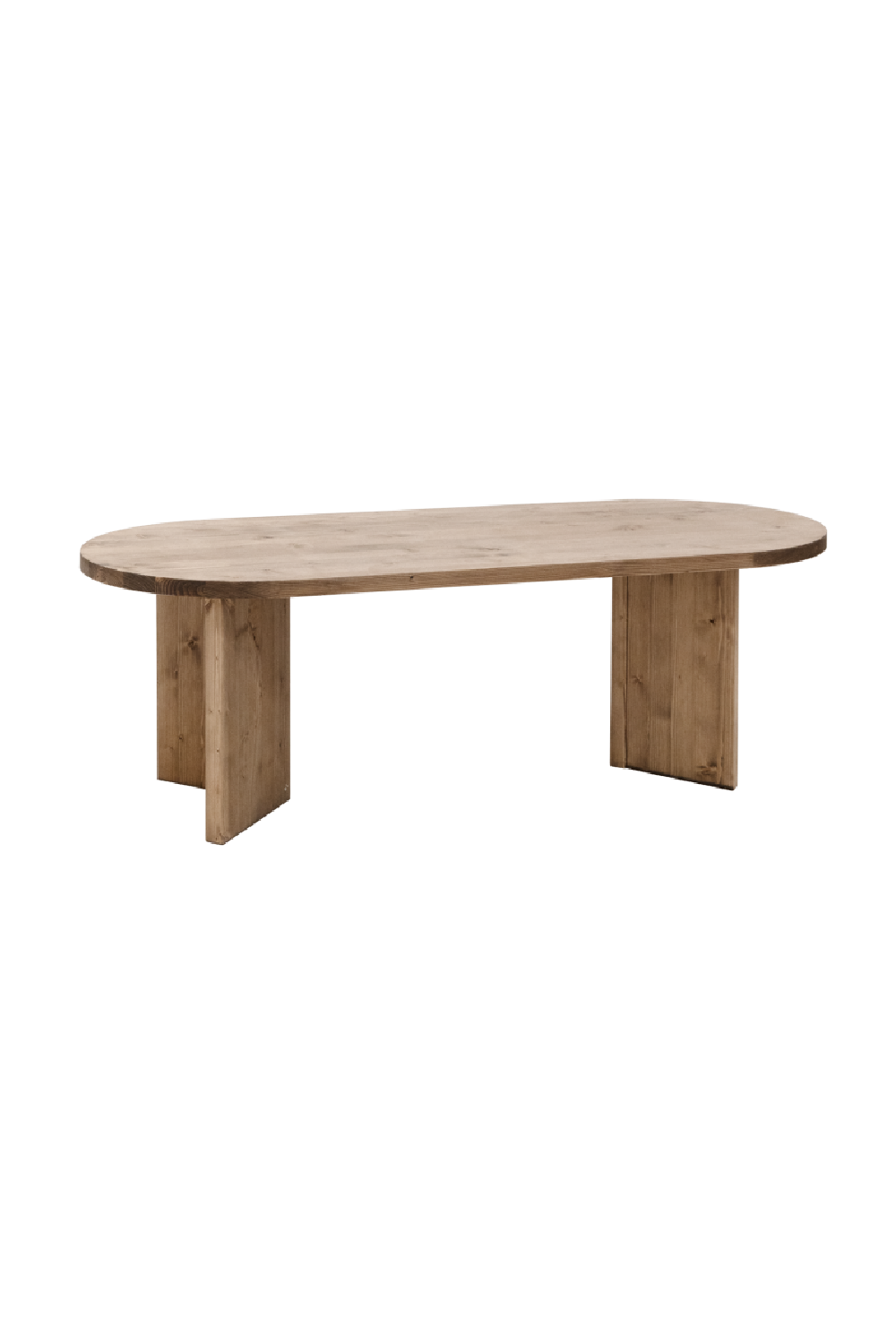 Oval Wood Coffee Table | Decowood Osaka | Oroa.com