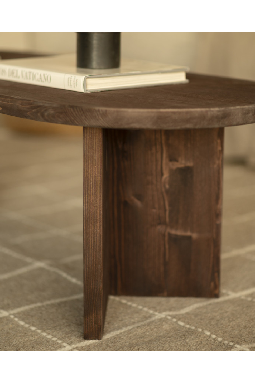 Oval Wood Coffee Table | Decowood Osaka | Oroa.com