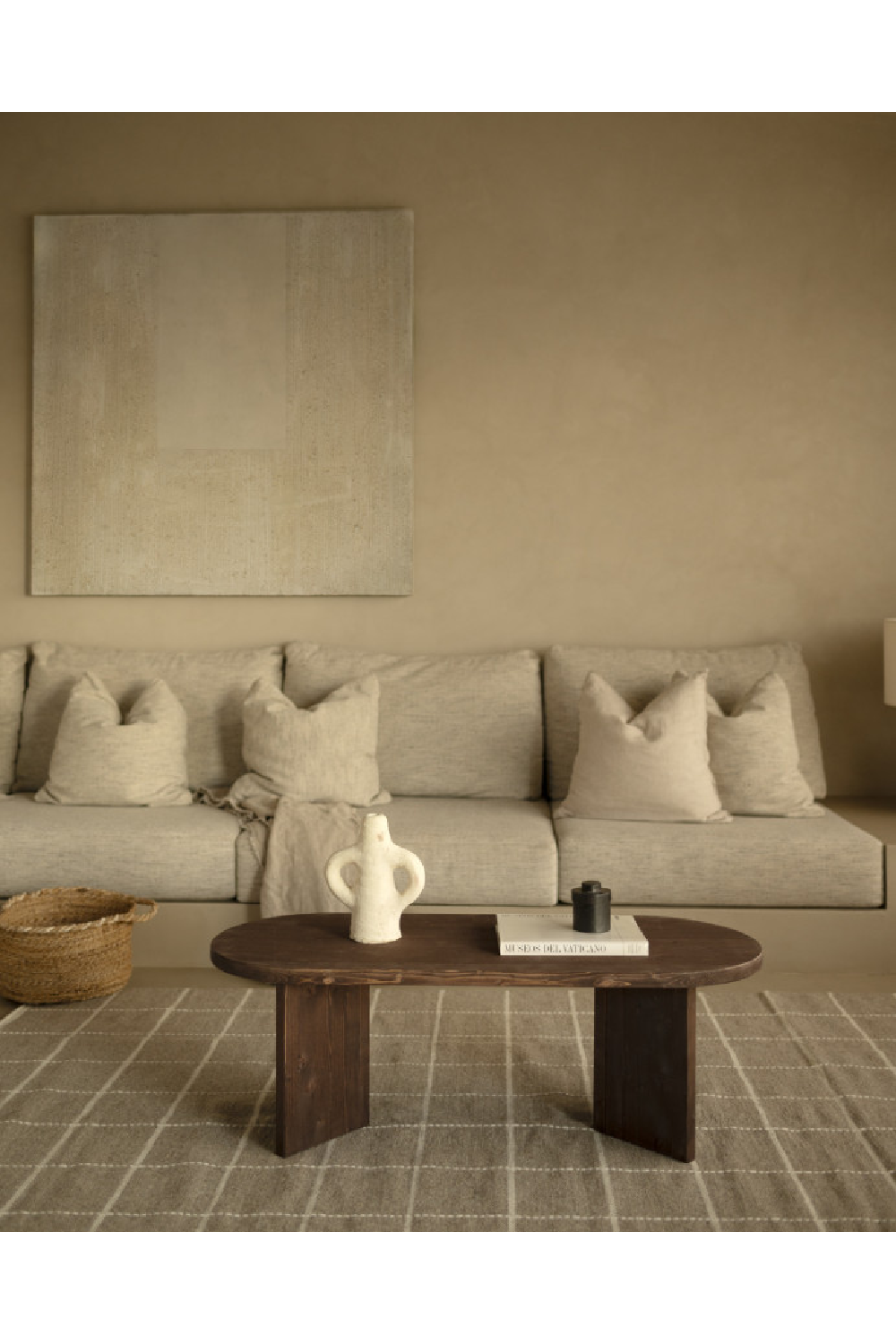 Oval Wood Coffee Table | Decowood Osaka | Oroa.com