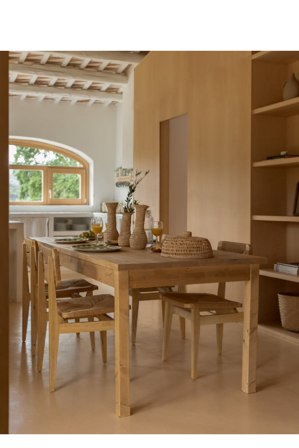 Varnished Wood Dining Table | Decowood Lia | Oroa.com