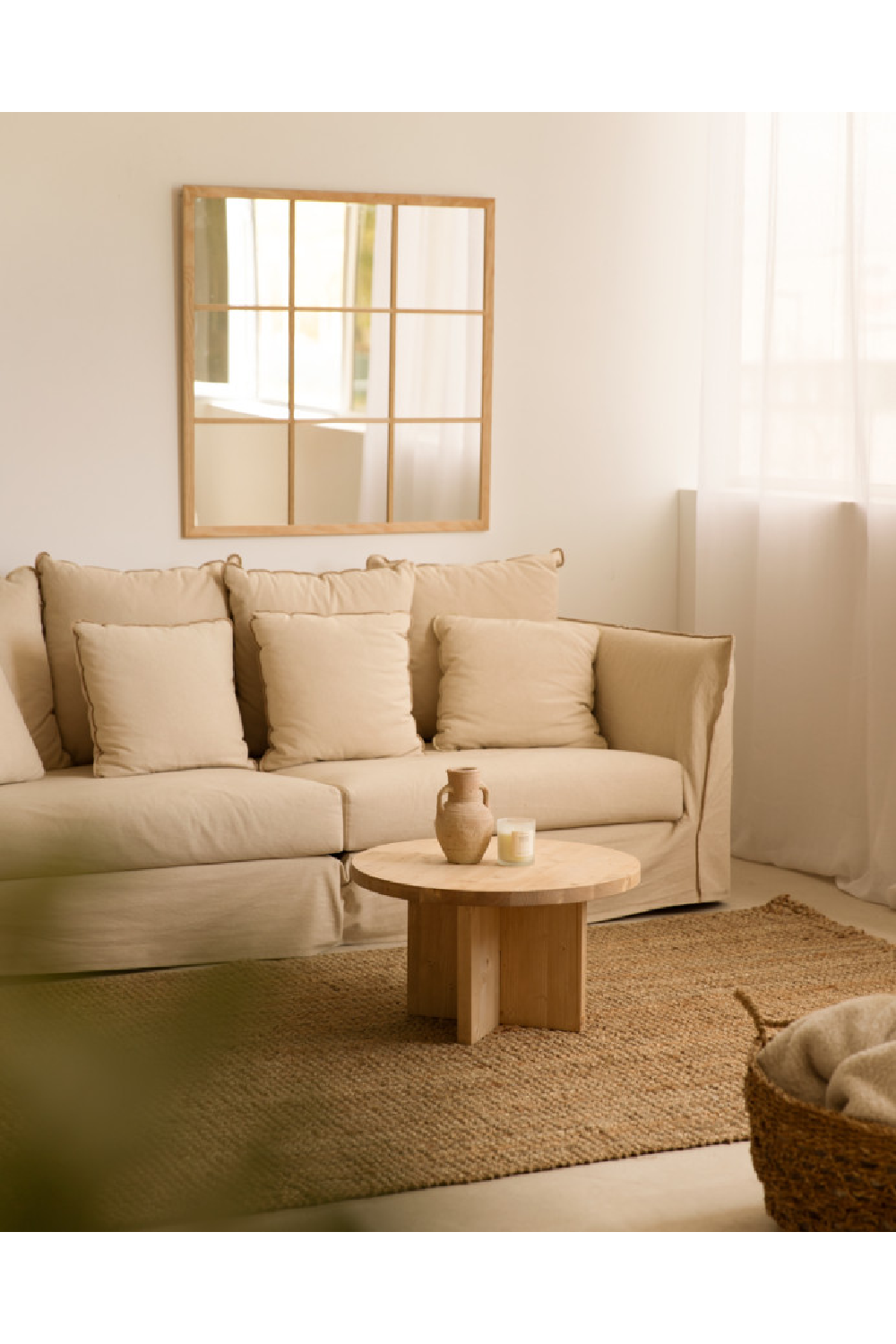 Crossed Base Wooden Coffee Tables (2) | Decowood Tokyo | Oroa.com