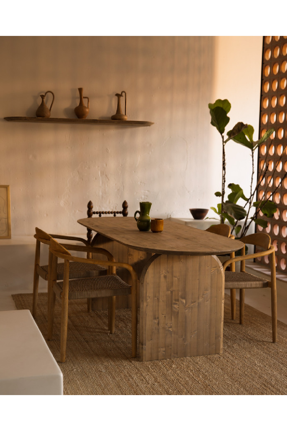 Organic-Shaped Floating Shelves (3) | Decowood Bloom | Oroa.com