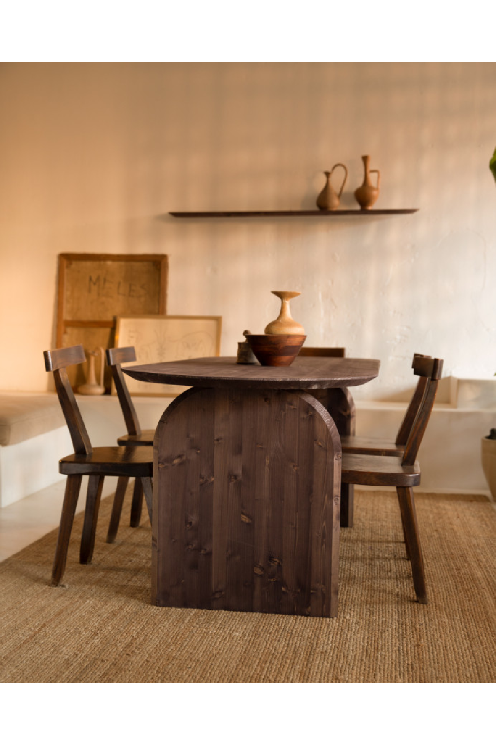 Organic-Shaped Floating Shelves (3) | Decowood Bloom | Oroa.com