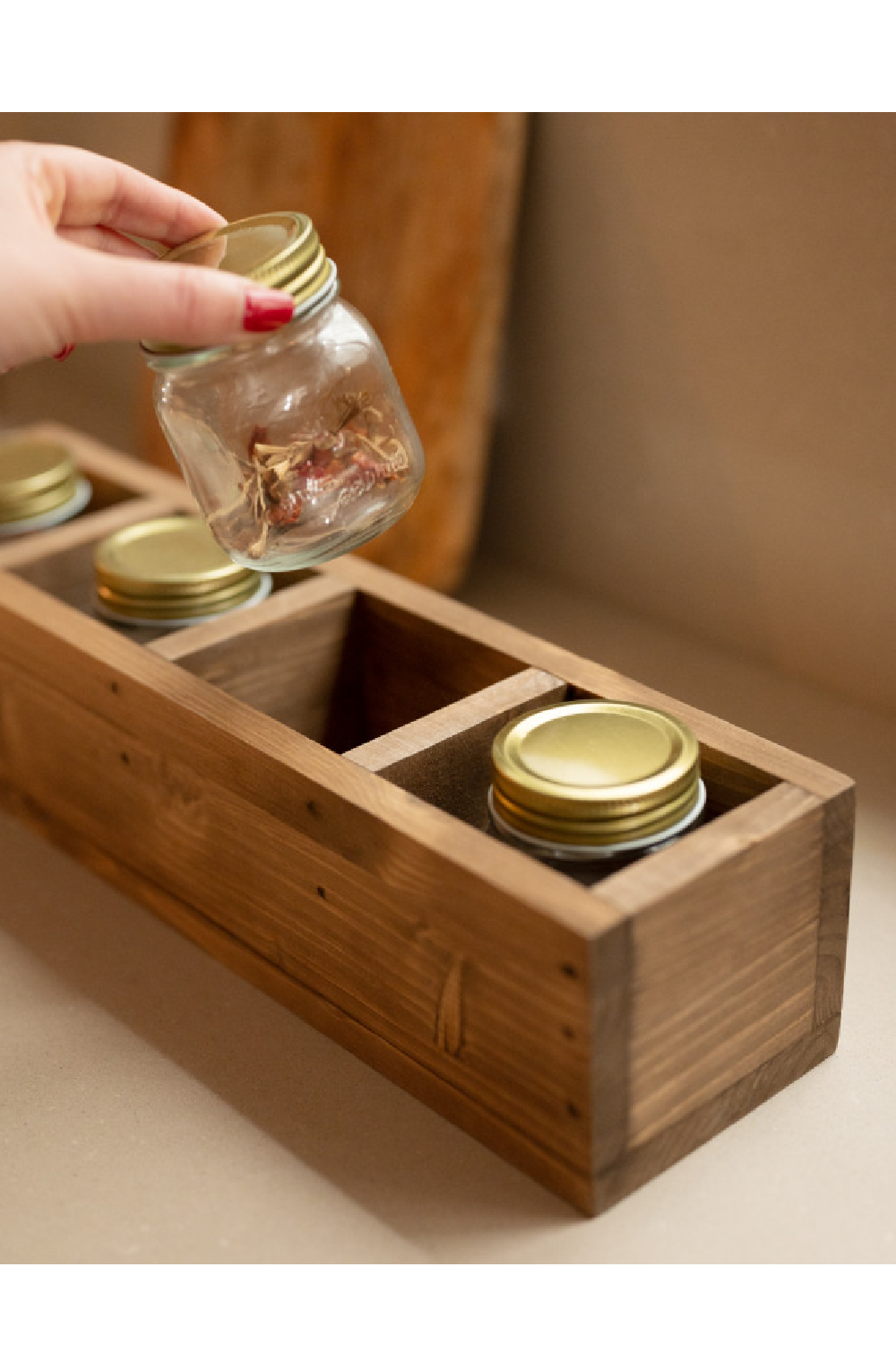 Solid Wood 4-Slot Organizer | Decowood Tena | Oroa.com