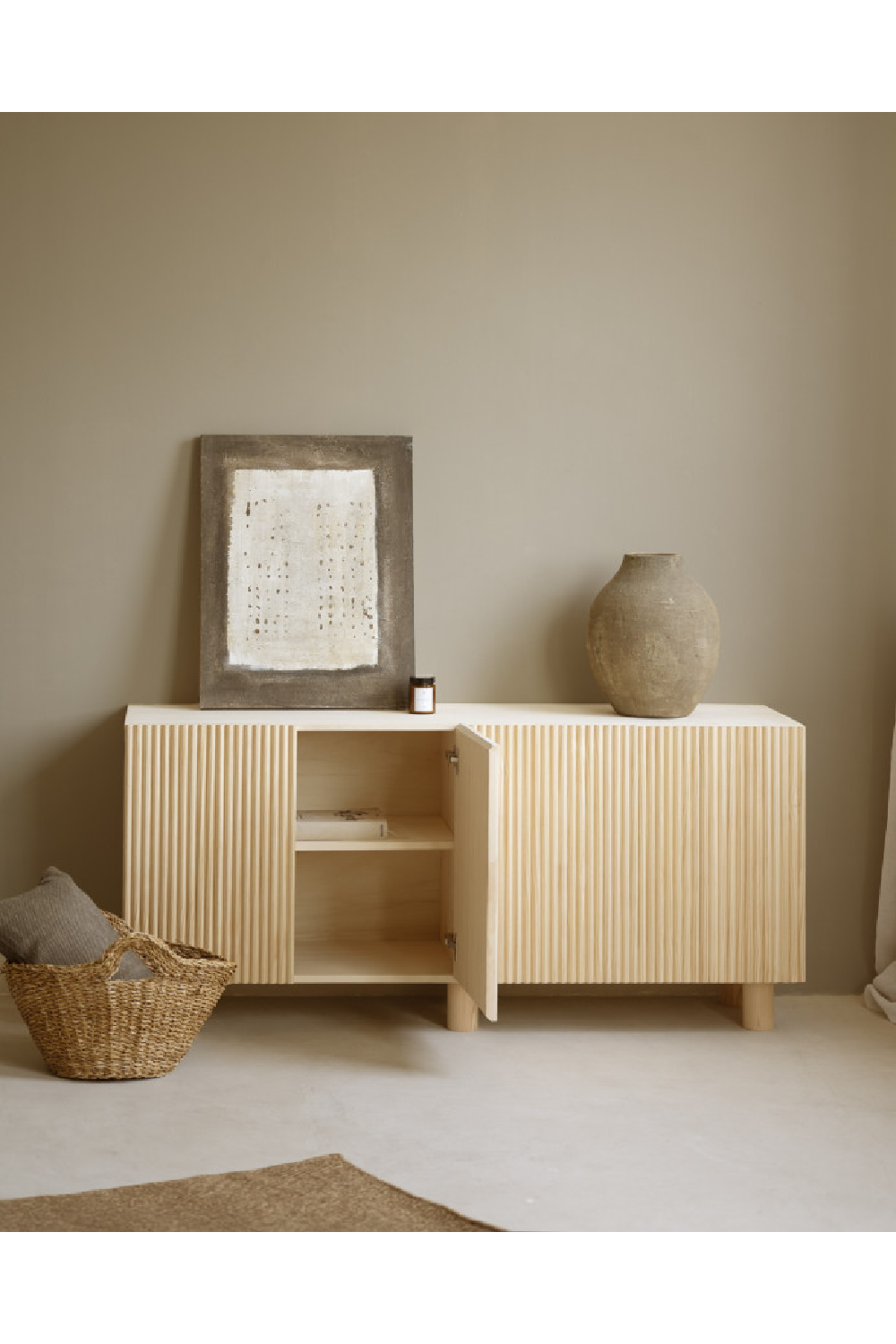 Fluted Wood Sideboard | Decowood Bali | Oroa.com