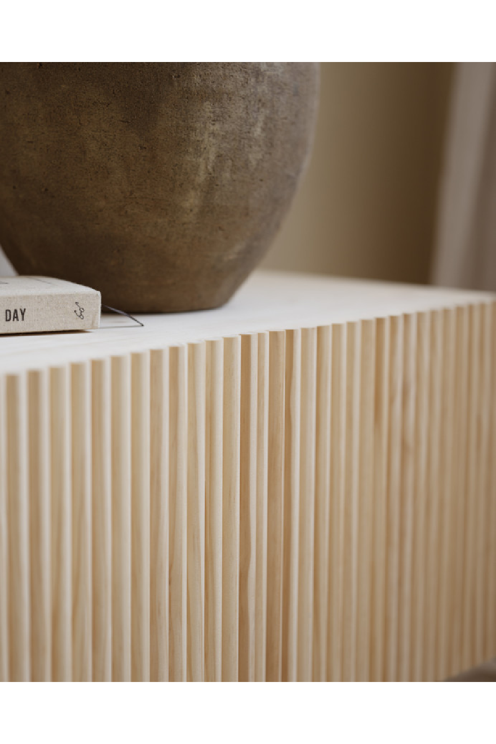 Fluted Wood TV Stand | Decowood Bali | Oroa.com