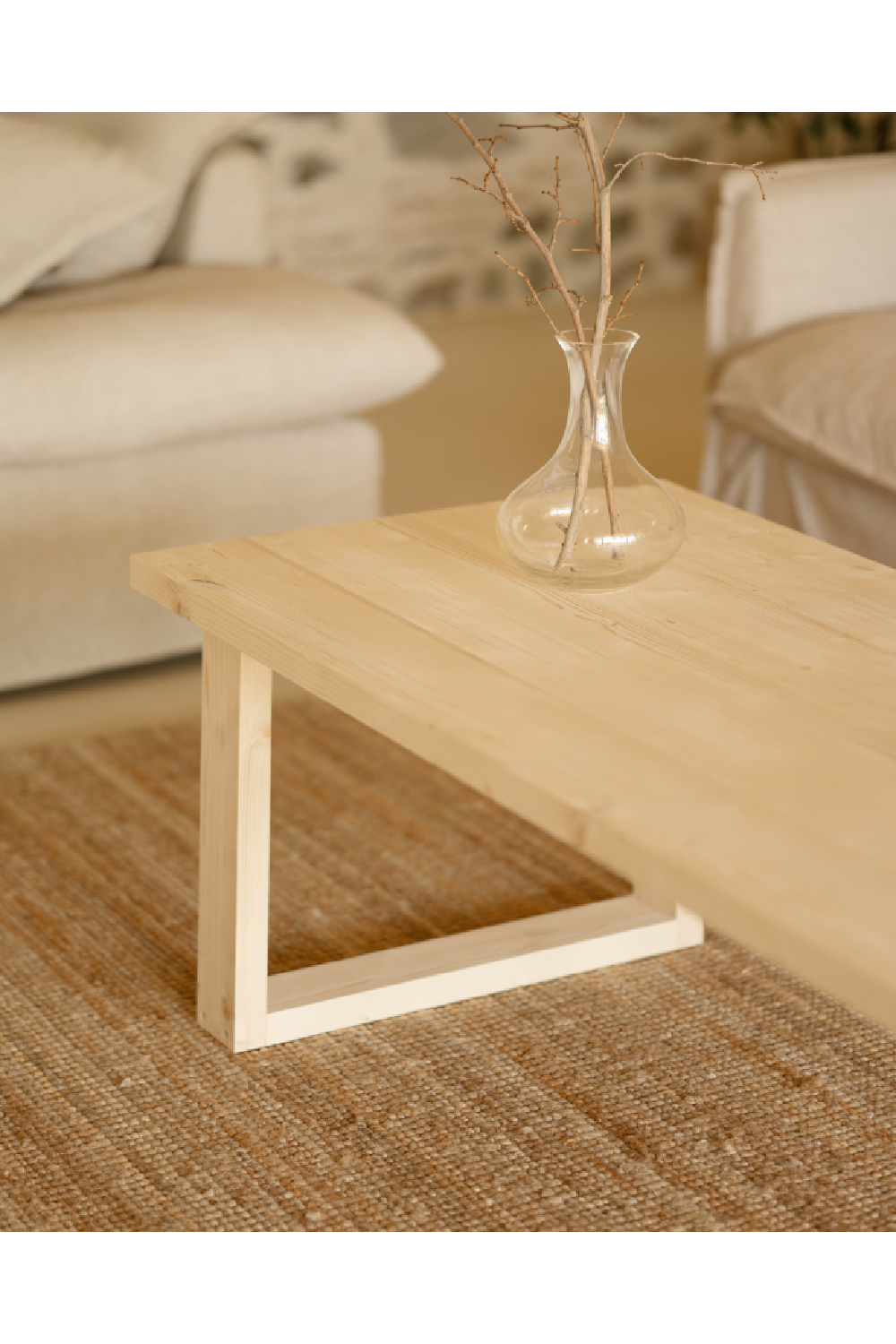 Minimalist Rectangular Coffee Table | Decowood Cairo | Oroa.com