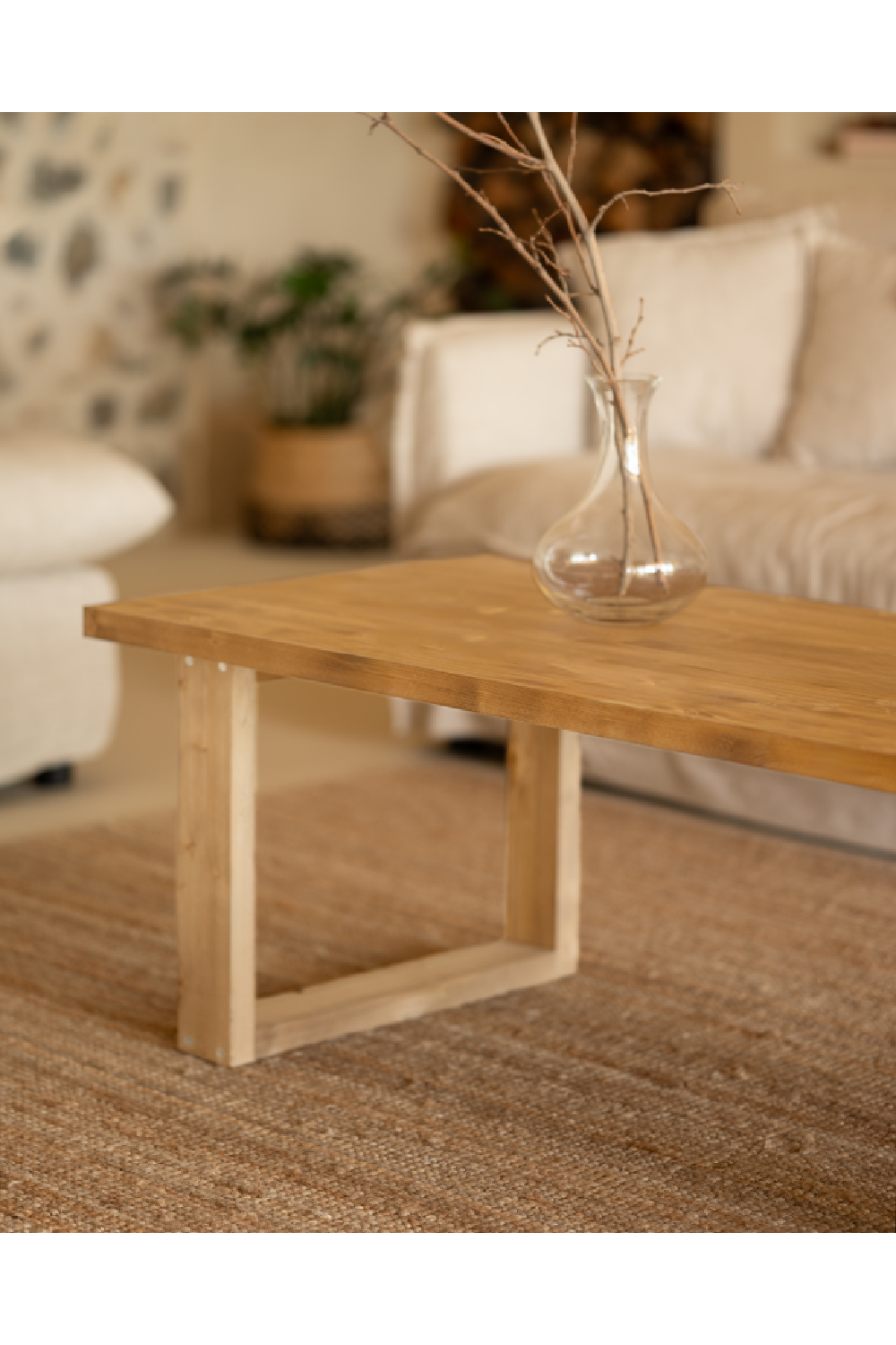 Minimalist Rectangular Coffee Table | Decowood Cairo | Oroa.com