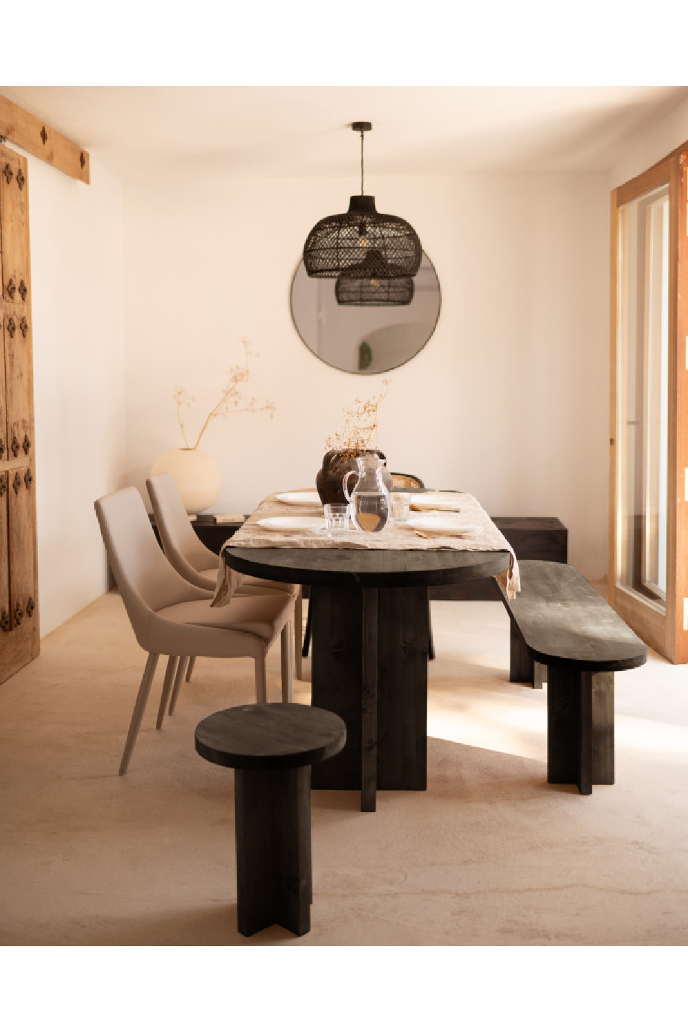 Oval Solid Wood Dining Table | Decowood Tokyo | Oroa.com