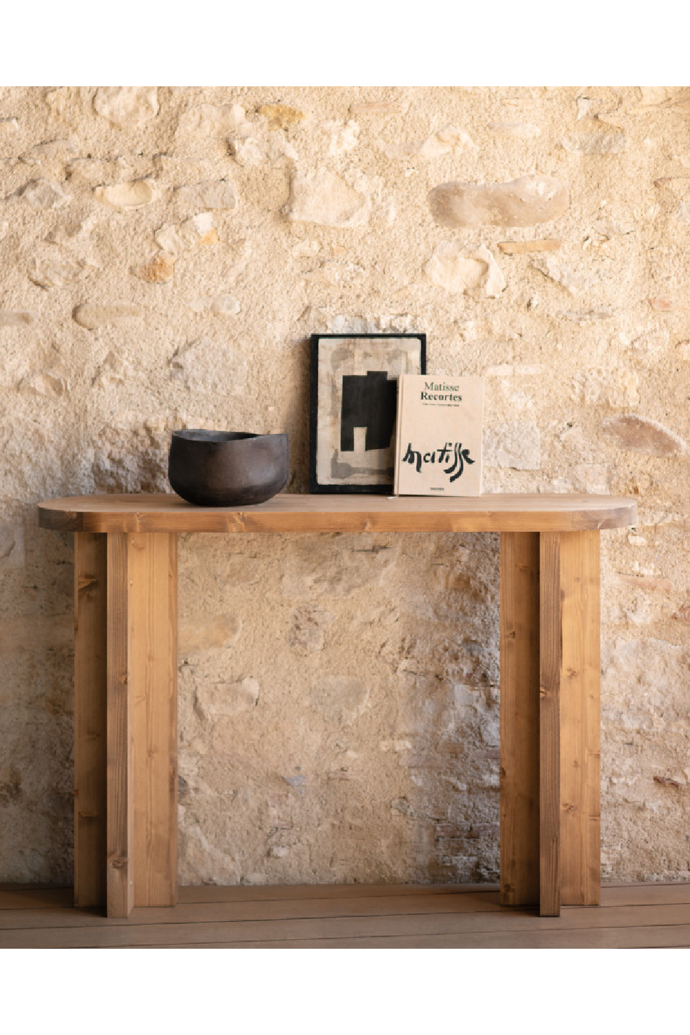 Japandi Oval Console Table | Decowood Tokyo | Oroa.com