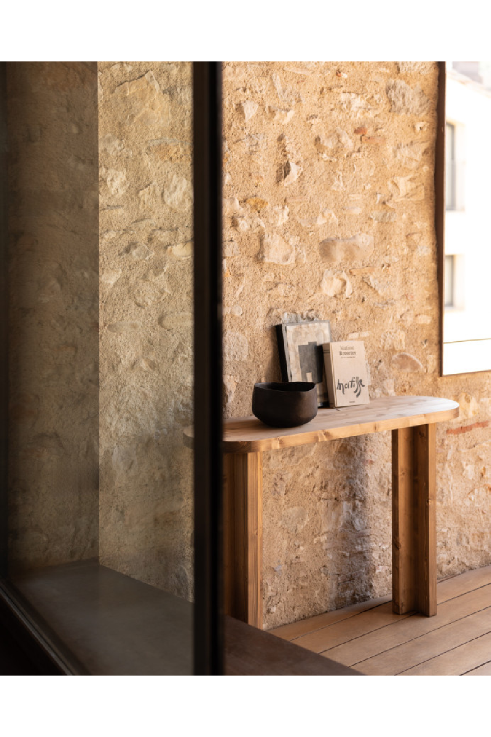 Japandi Oval Console Table | Decowood Tokyo | Oroa.com