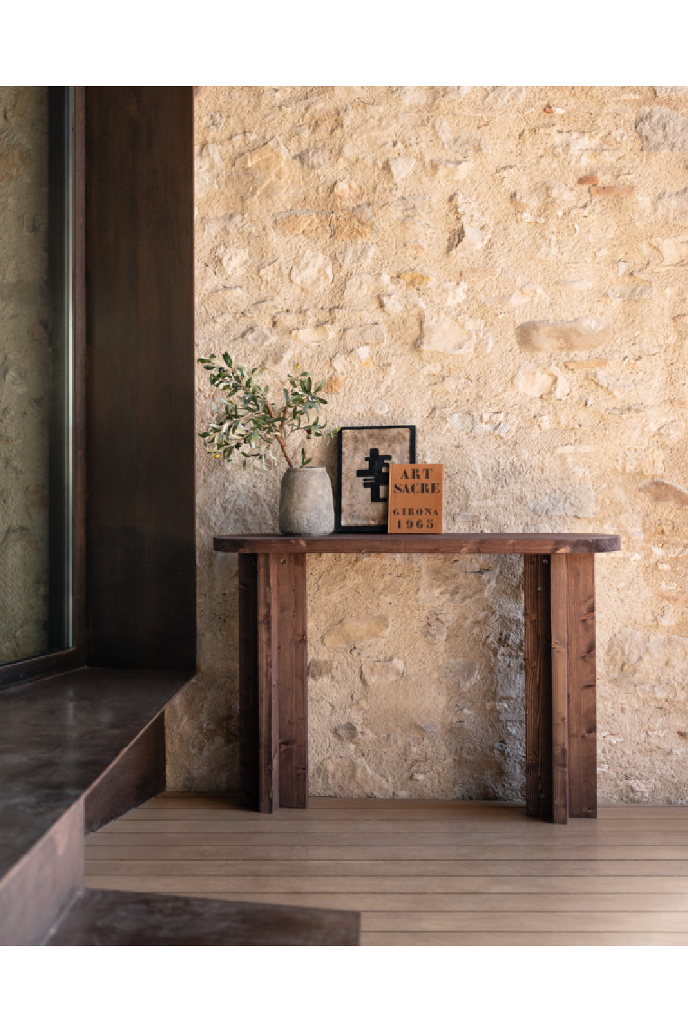 Japandi Oval Console Table | Decowood Tokyo | Oroa.com