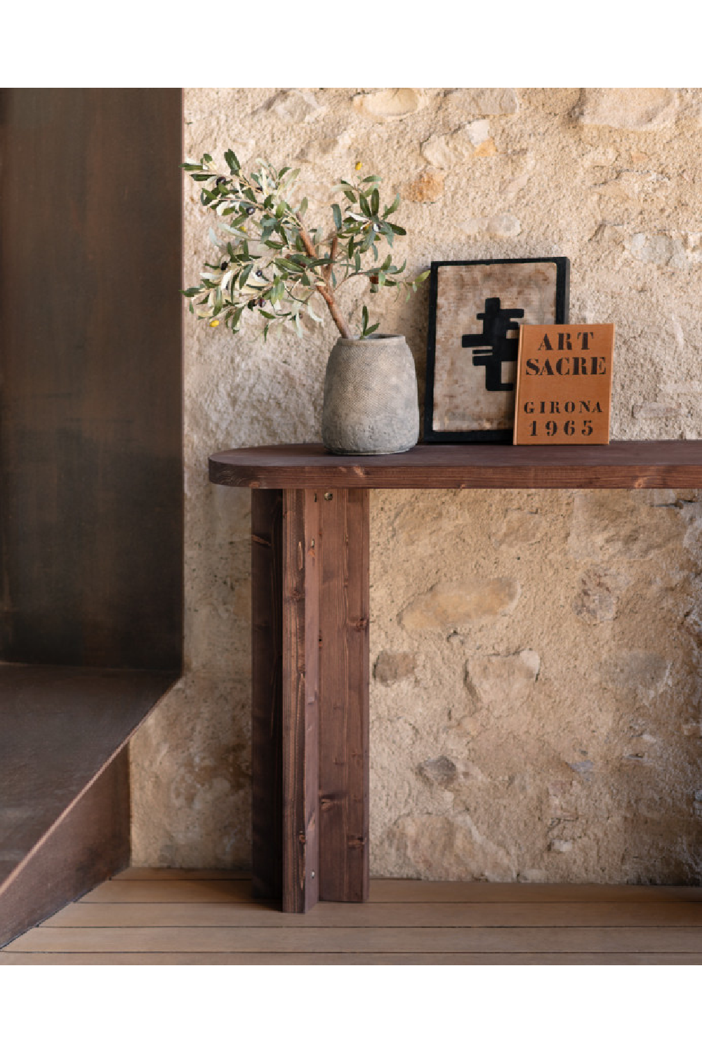 Japandi Oval Console Table | Decowood Tokyo | Oroa.com