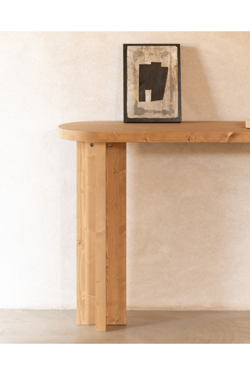 Japandi Oval Console Table | Decowood Tokyo | Oroa.com