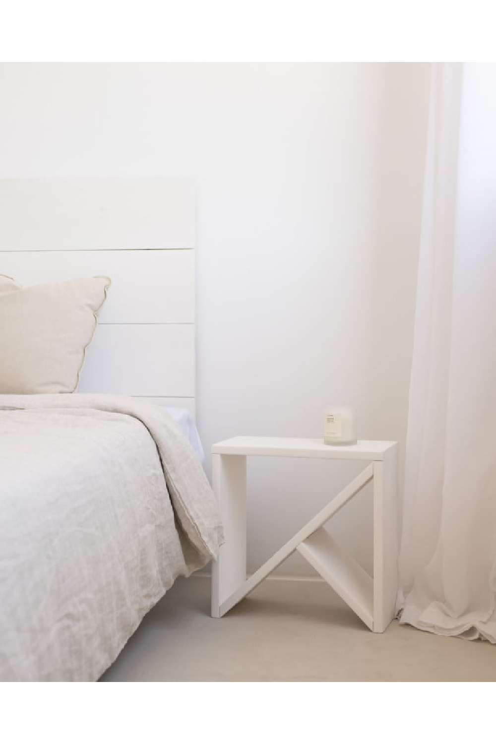 Solid Pine Side Tables (2) | Decowood Stoke | OROA.com