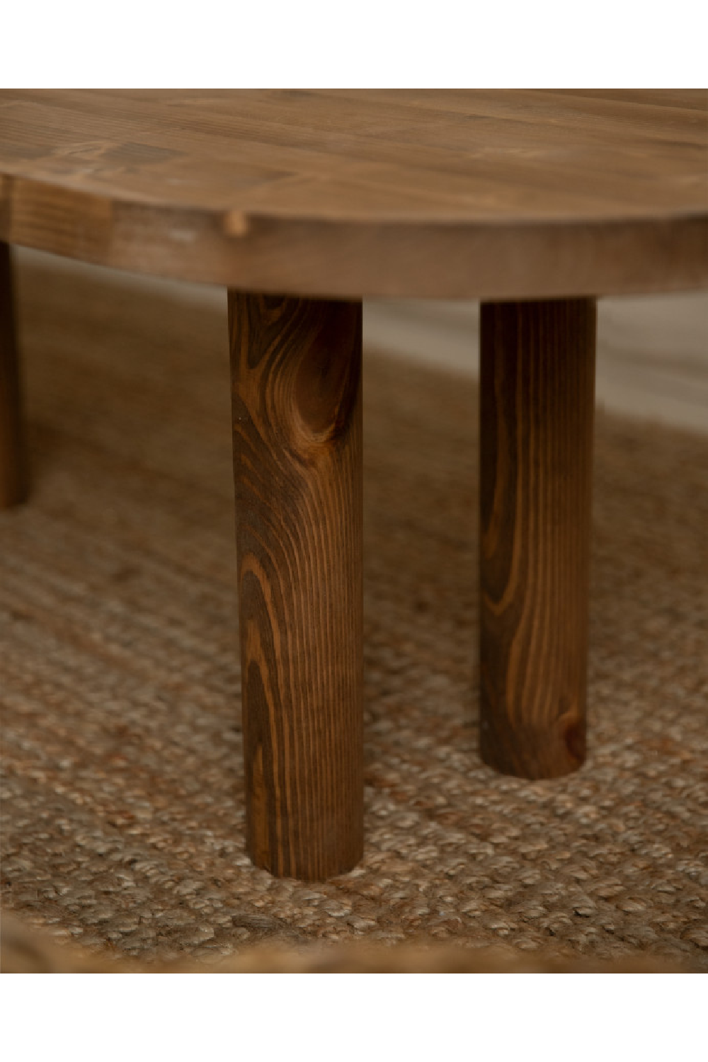 Tinted Wood Oval Coffee Table | Decowood Gina | Oroa.com