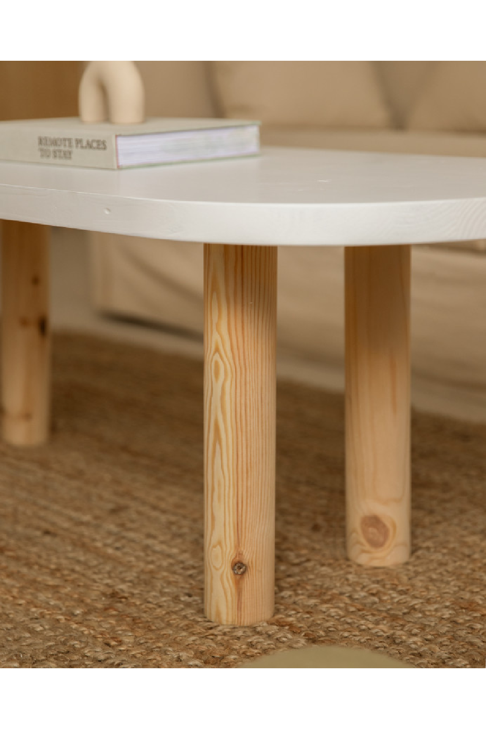 Tinted Wood Oval Coffee Table | Decowood Gina | Oroa.com