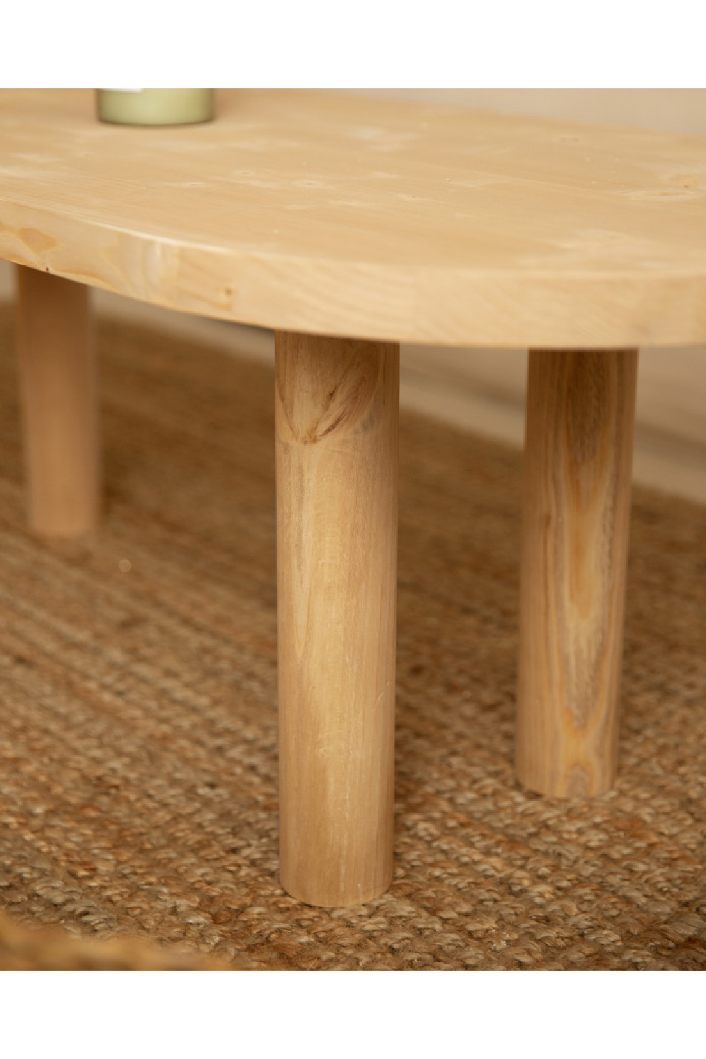 Tinted Wood Oval Coffee Table | Decowood Gina | Oroa.com