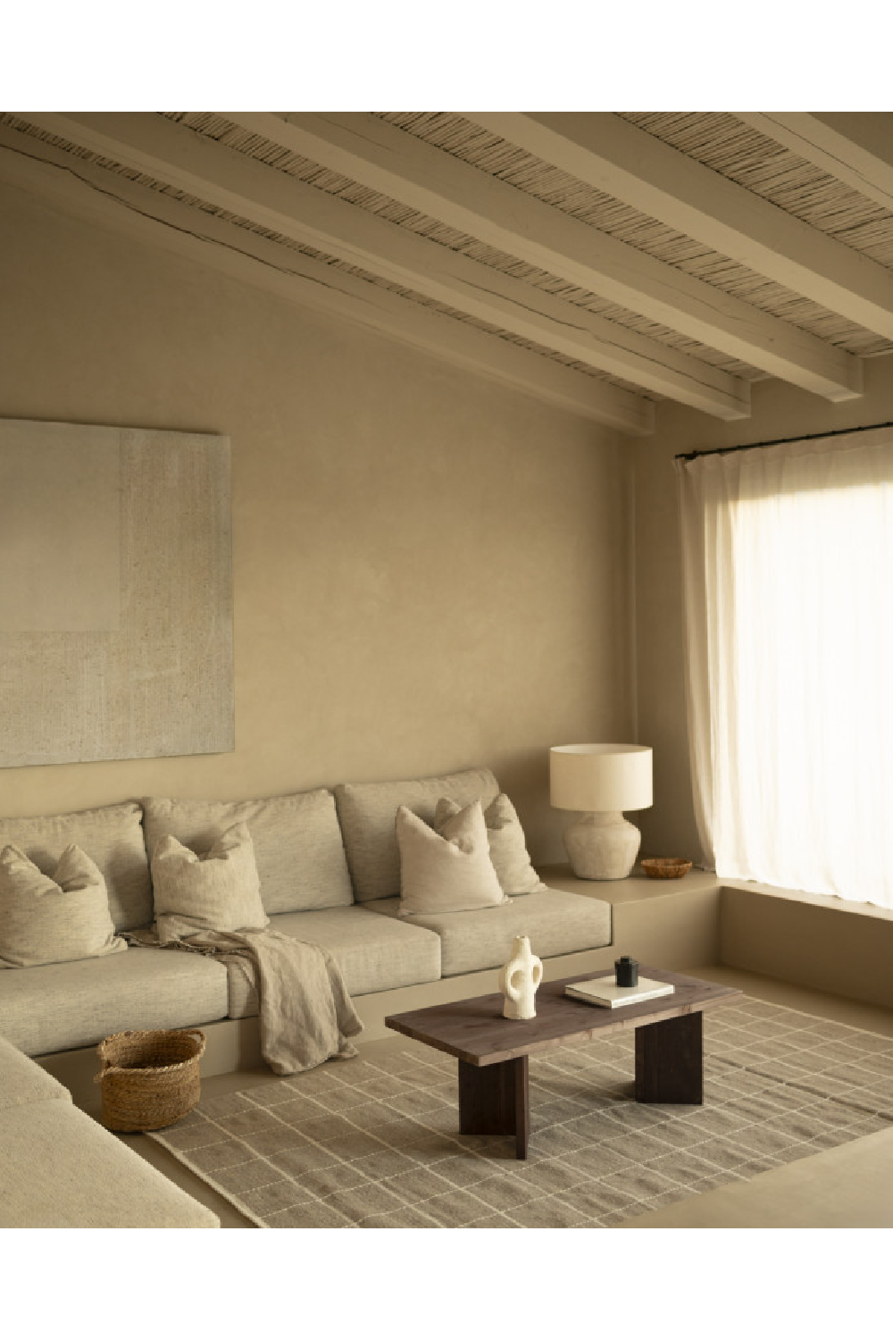 Rectangular Fir Wood Coffee Table | Decowood Kyoto | Oroa.com