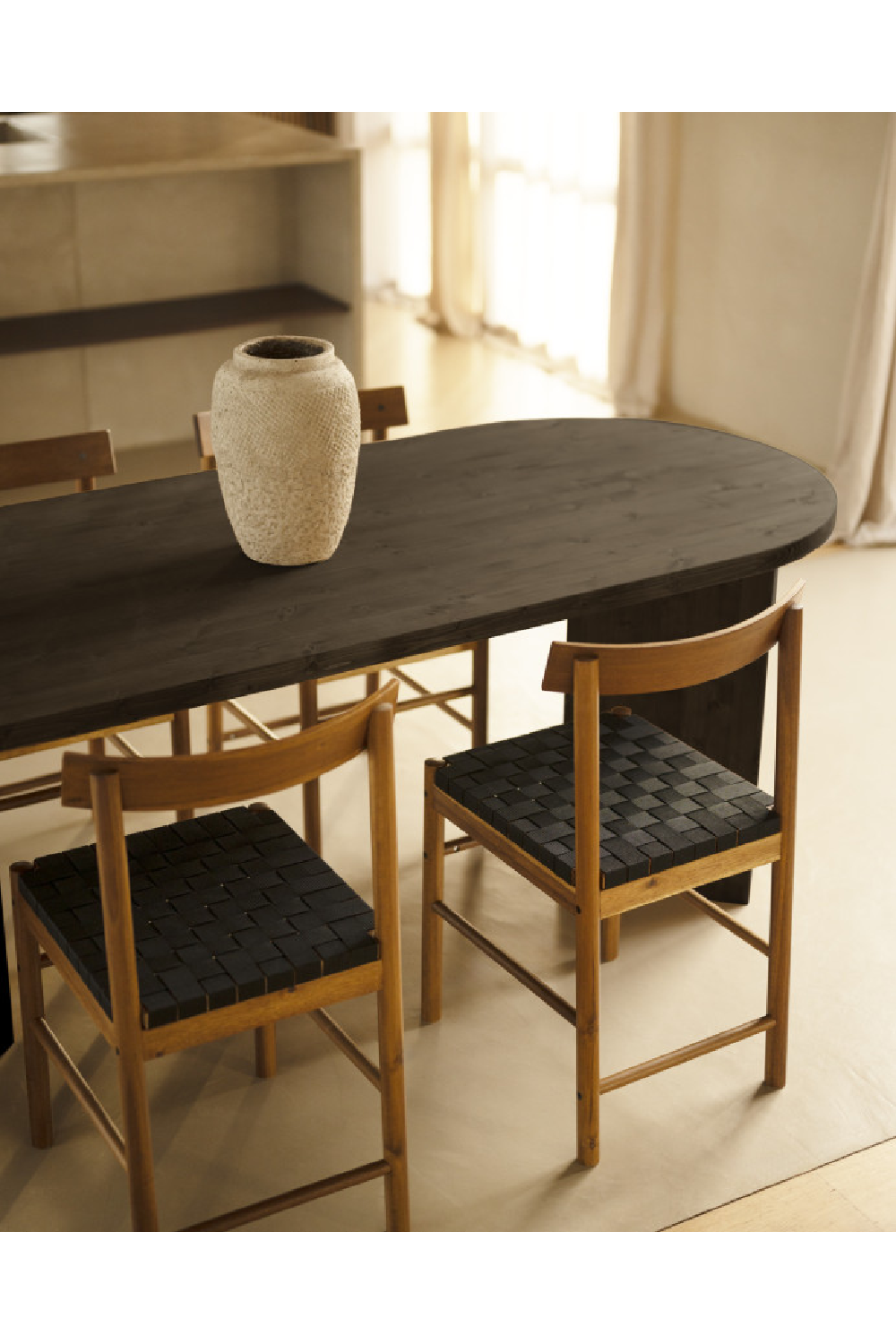 Oval Wood Dining Table | Decowood Osaka | Oroa.com