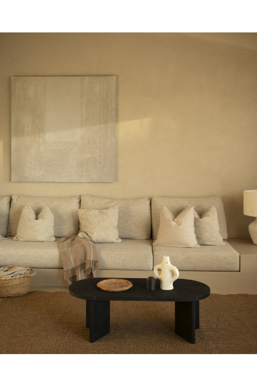 Oval Wood Coffee Table | Decowood Osaka | Oroa.com