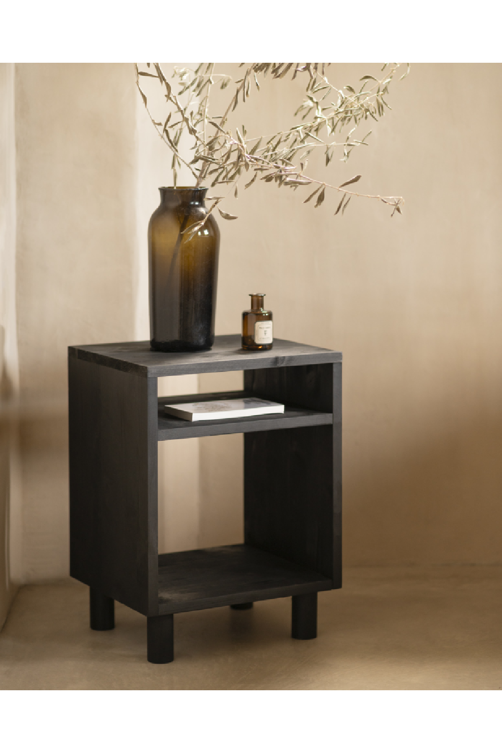 Minimalist Wooden Nightstand | Decowood Hera | Oroa.com
