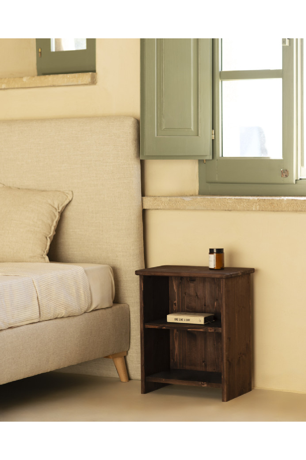 Wooden Open Compartment Nightstand | Decowood Ion | Oroa.com