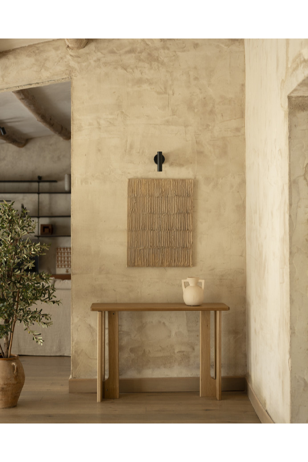 Varnished Poplar Wood Console Table | Decowood Lua | Oroa.com