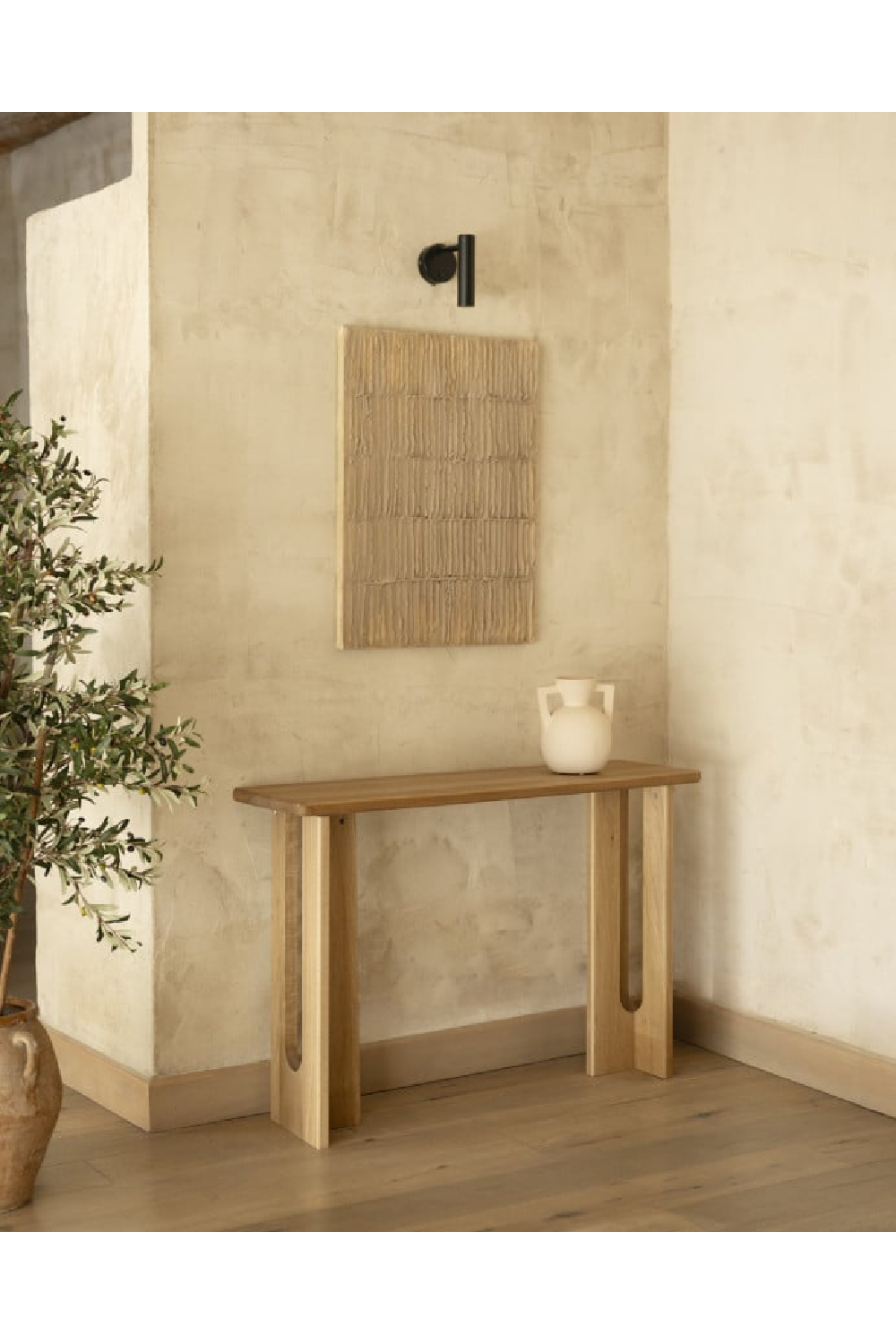 Varnished Poplar Wood Console Table | Decowood Lua | Oroa.com