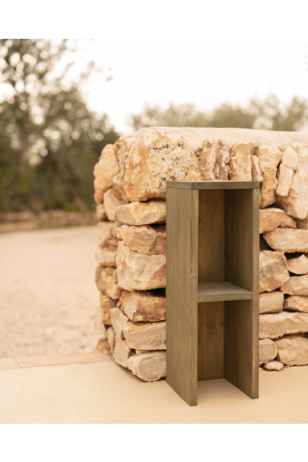 Fir Wood Bedside Table | Decowood Lina | Oroa.com