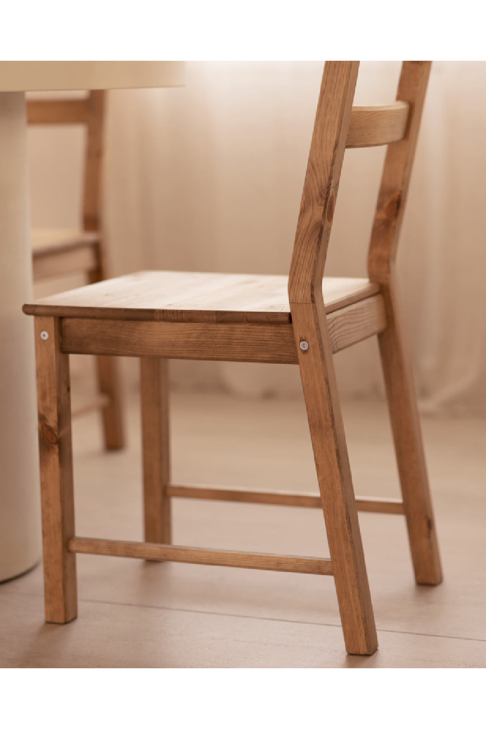 Pine Wood Dining Chair Set (4) | Decowood Lucia | Oroa.com