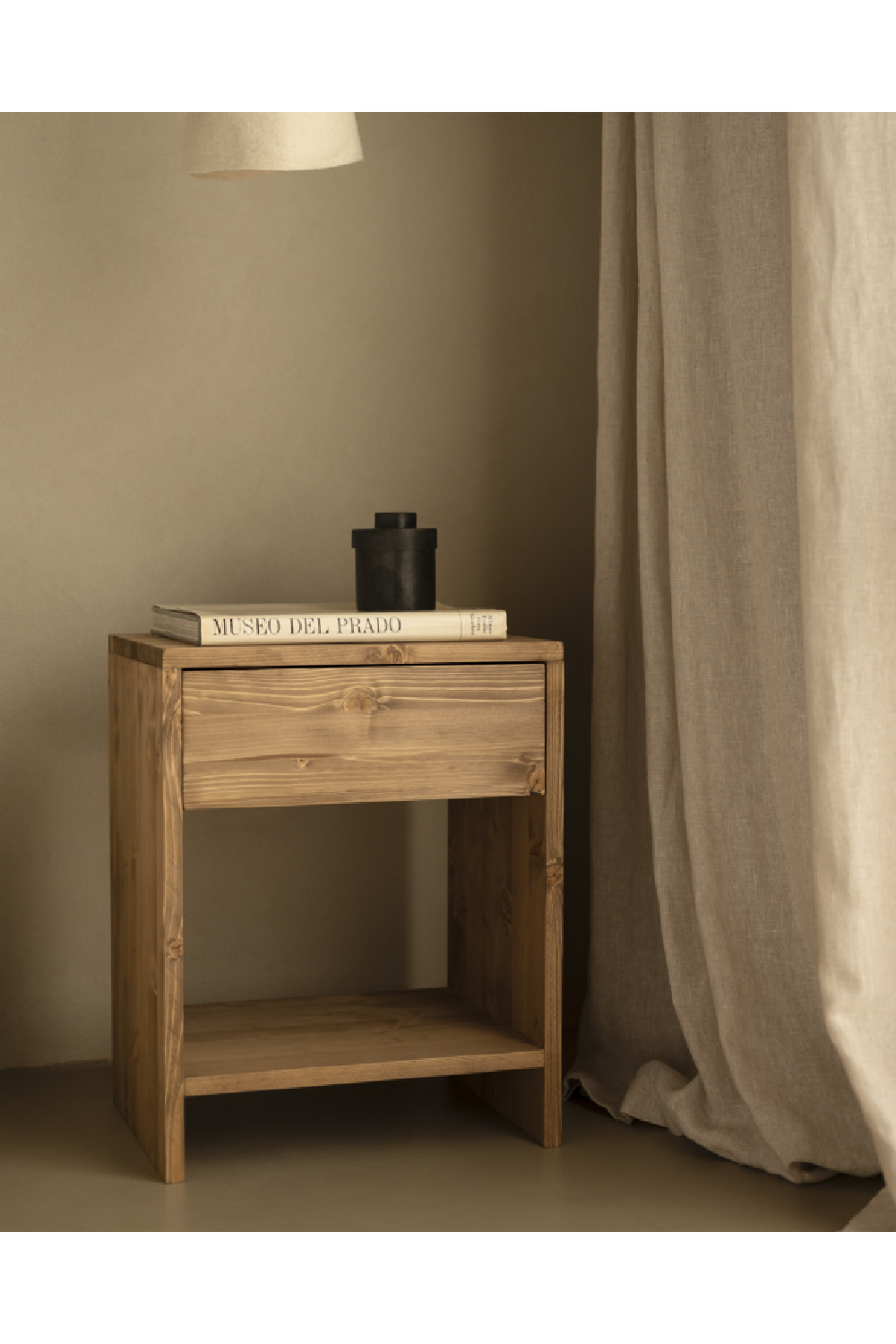 1-Drawer Wooden Bedside Tables (2) | Decowood Martina | Oroa.com