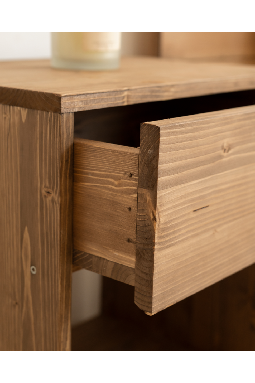 1-Drawer Wooden Bedside Tables (2) | Decowood Martina | Oroa.com