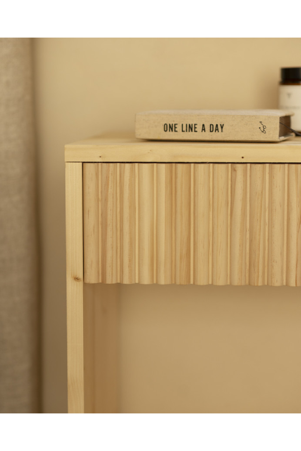 Fluted Drawer Bedside Table Set (2) | Decowood Bali | Oroa.com