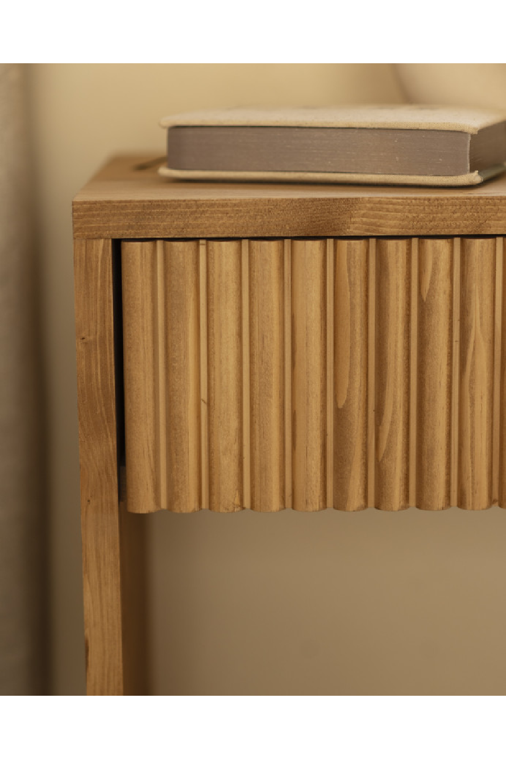 Fluted Drawer Bedside Table Set (2) | Decowood Bali | Oroa.com