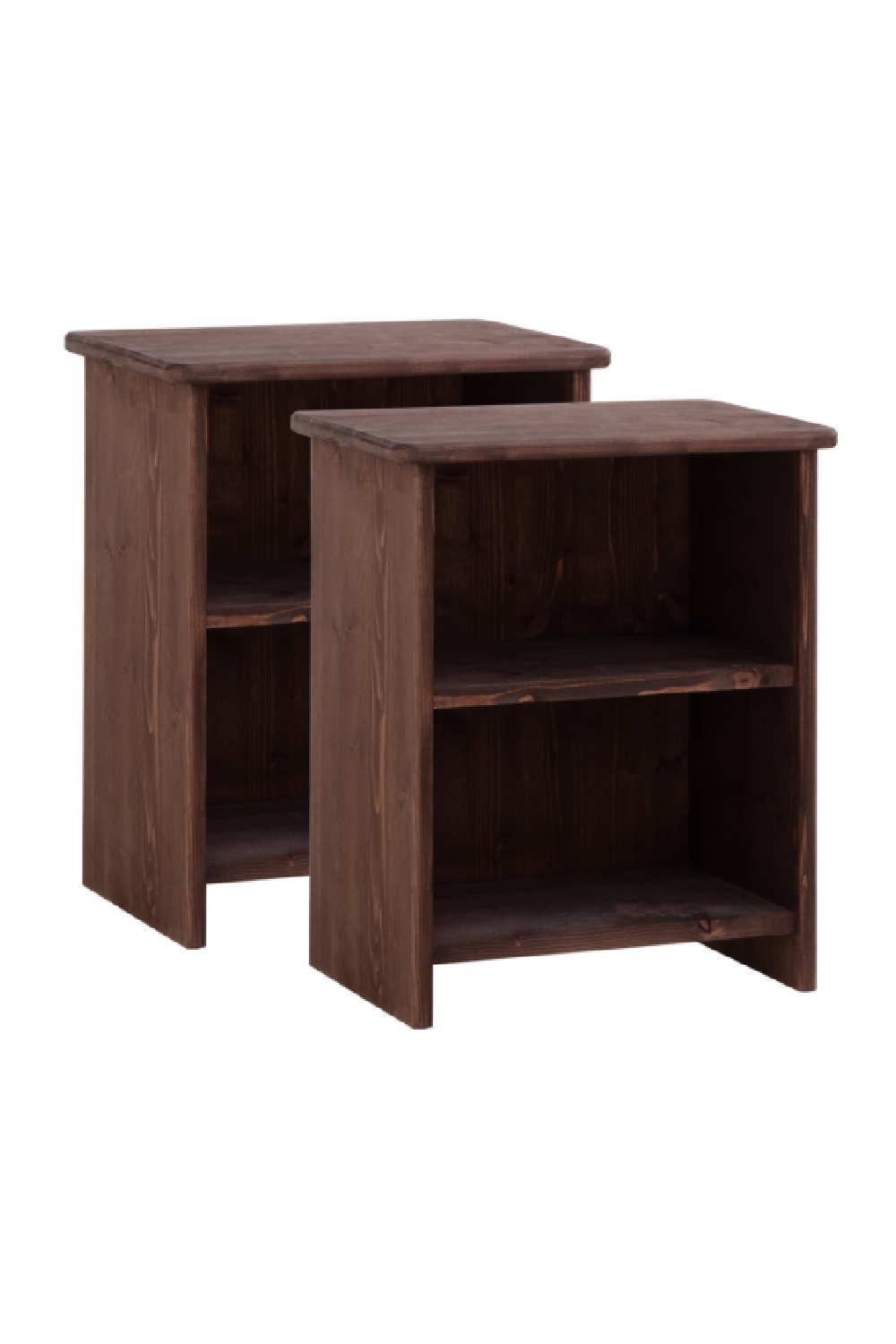Wooden Open Compartment Nightstands (2) | Decowood Ion | Oroa.com