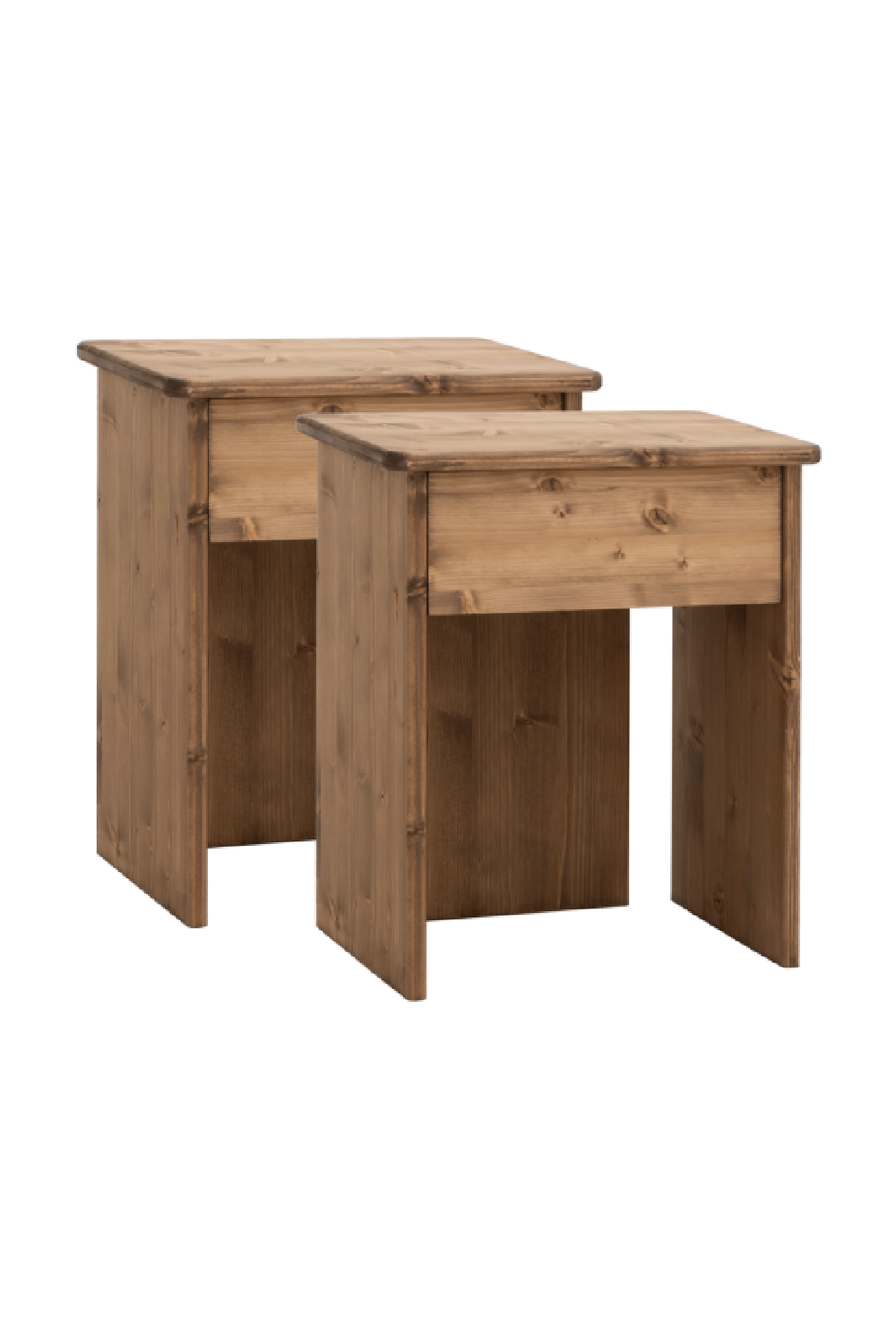Minimalist 1-Drawer Nightstand Set (2) | Decowood Sigrid | Oroa.com