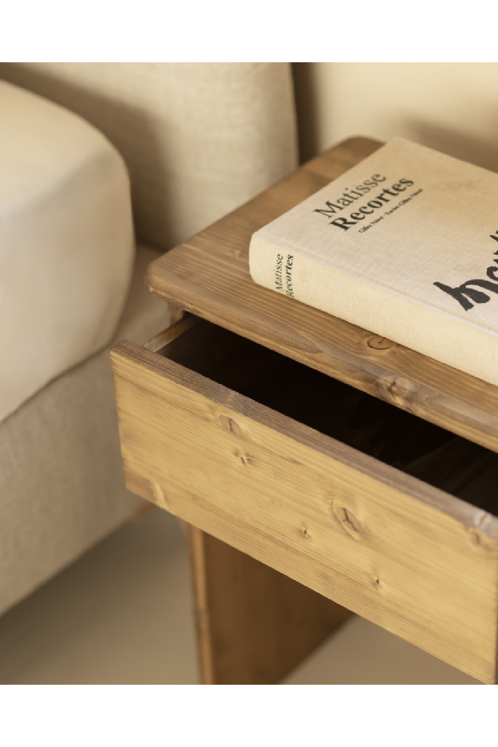 Minimalist 1-Drawer Nightstand Set (2) | Decowood Sigrid | Oroa.com