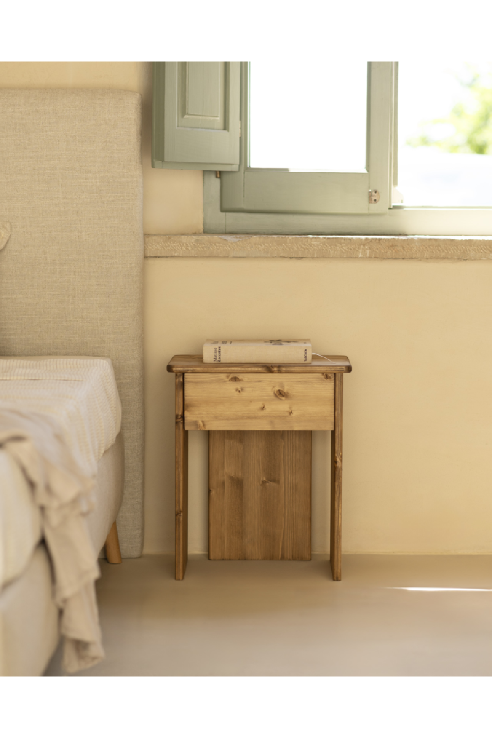 Minimalist 1-Drawer Nightstand Set (2) | Decowood Sigrid | Oroa.com