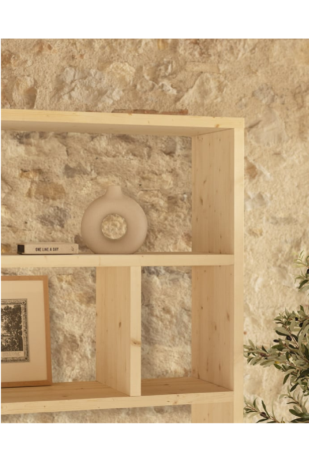 Solid Wood Bookcase | Decowood Rose | Oroa.com