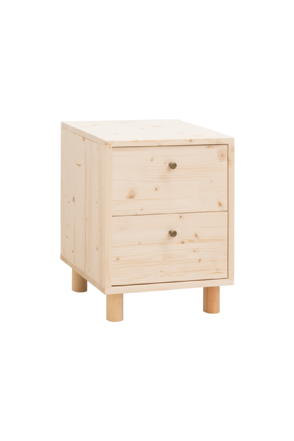 2-Drawer Wooden Bedside Table | Decowood Saura | OROA.com
